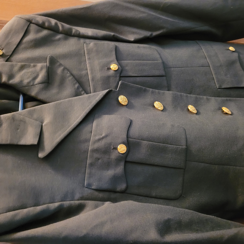 Men's Black Military Style Jacket